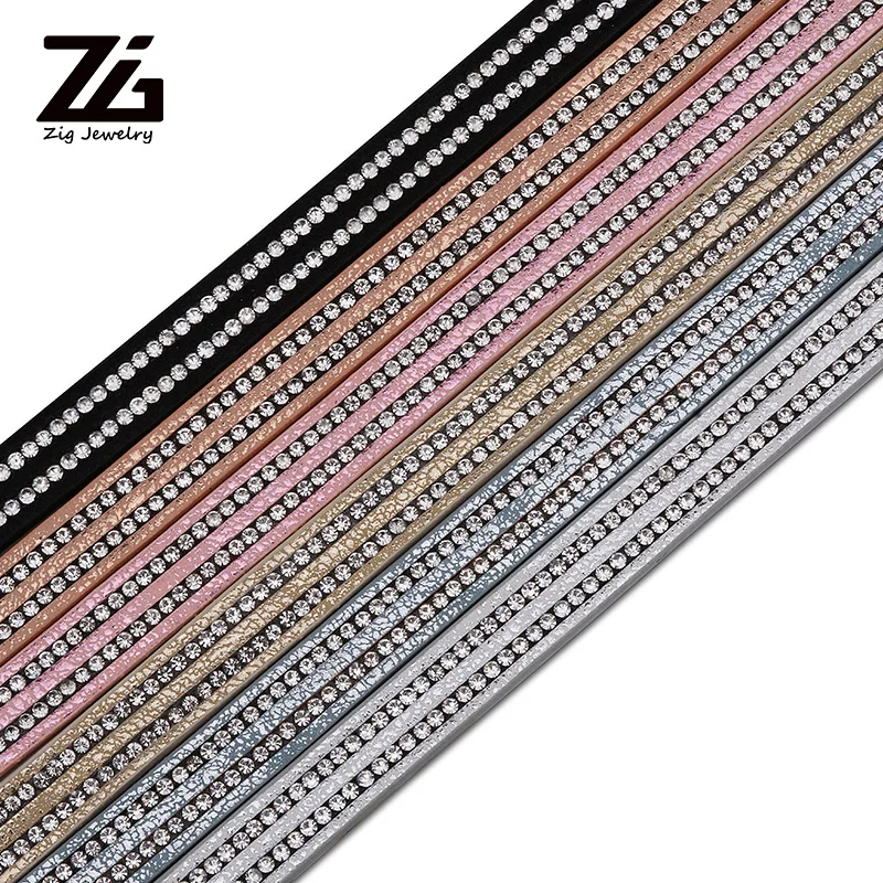 

10mm Double Drainage Drill Leather Rope Jewelry Accessories Fashion Jewelry Making Bracelet Material 1.2 Meters
