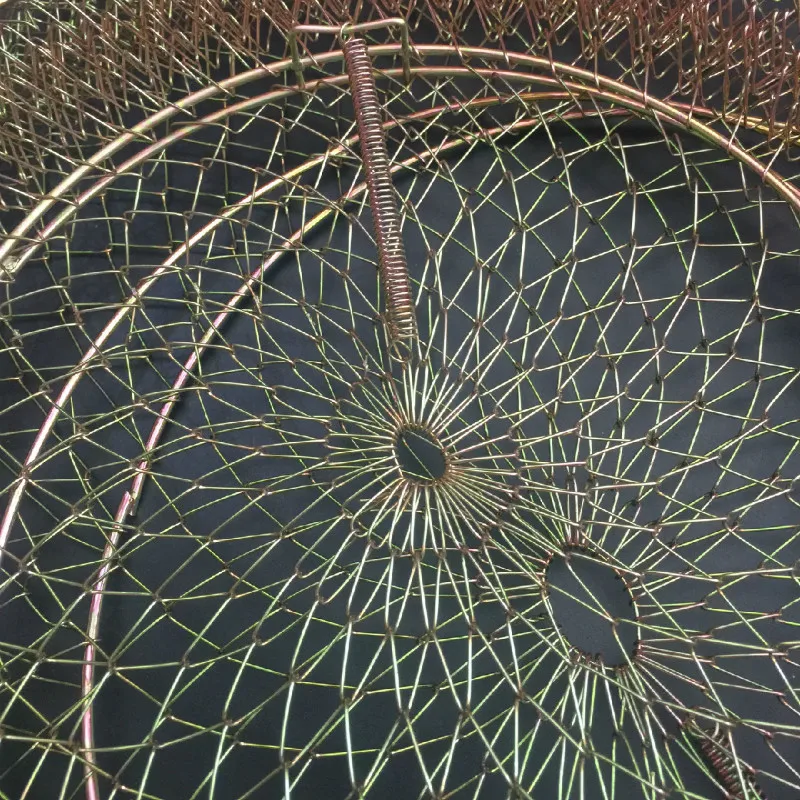 Анти-подвесная складная стальная рыболовная сеть клетка маленькая сетка 30 33 38 45 65