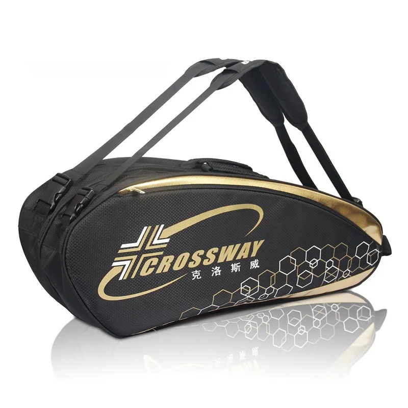 6-12 сумка для ракеток бадминтона тенниса двойное плечо с банками ракетки большой