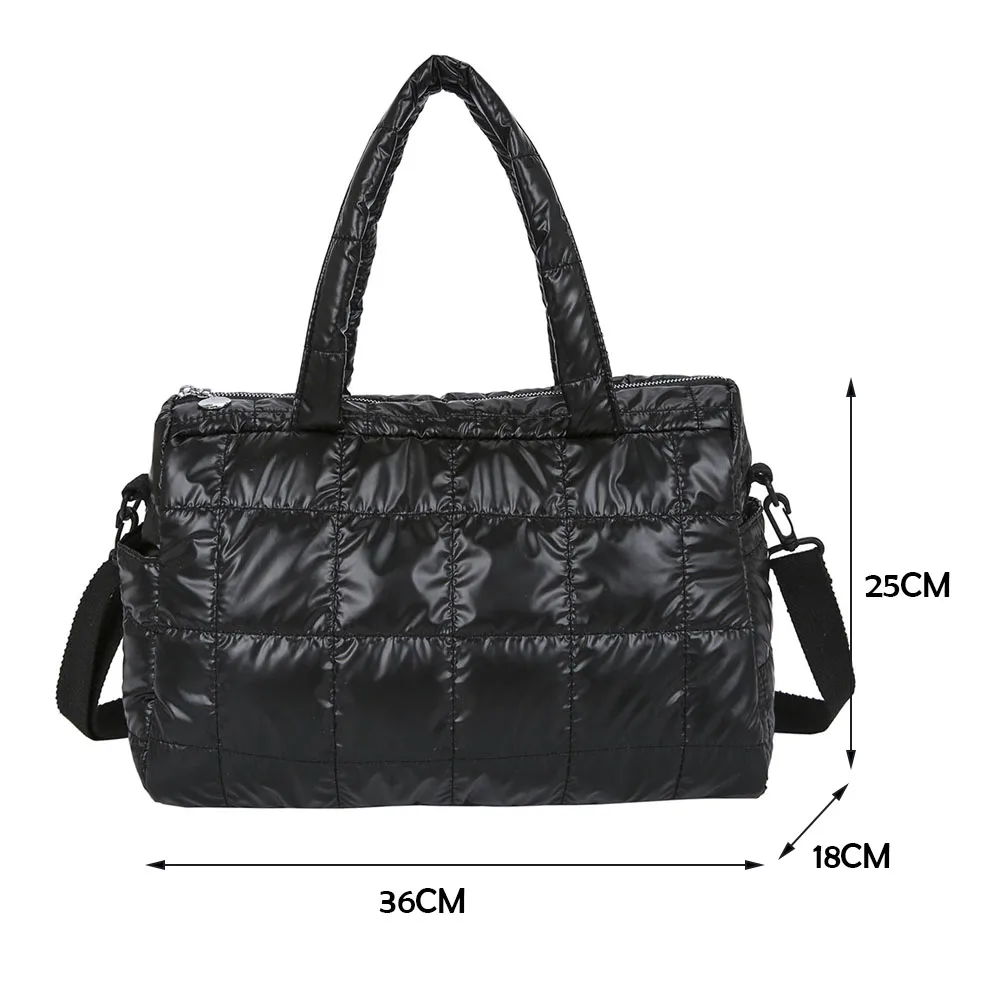 Женская сумка с верхней ручкой модная стеганая решетчатая однотонная