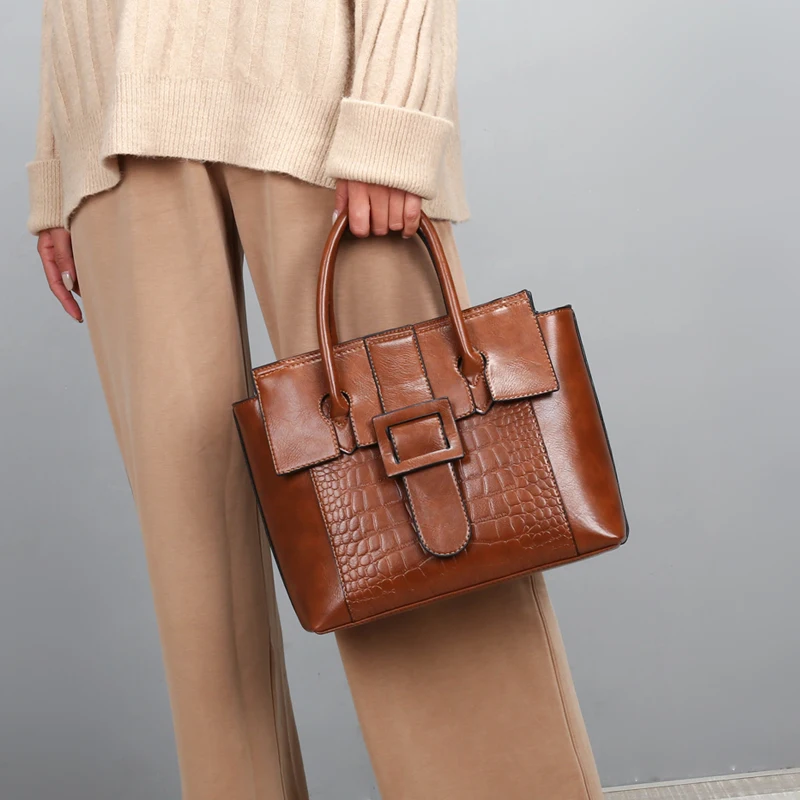 

LU FAWN Pu Leather Women's Bag Large Capacity Casual Design Ladies Handbag High Quality Luxury Single Shoulder Bag Simple5157