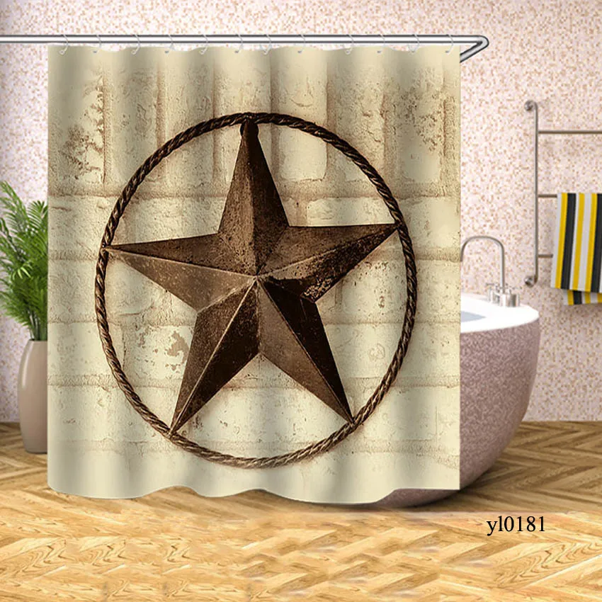Pattern 6 3D занавеска для душа в ванную, Деревянный Рисунок кирпича, водонепроницаемая занавеска для ванной, занавеска для ванны, крышка для купания, большой широкий 12 крючков - Цвет: Pattern 6
