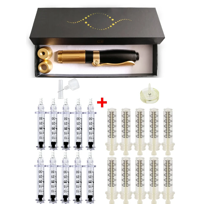 Шприц-атомайзер 2 в 1 с гиалуроновой ручкой пистолет-месо кислотой для лифтинга