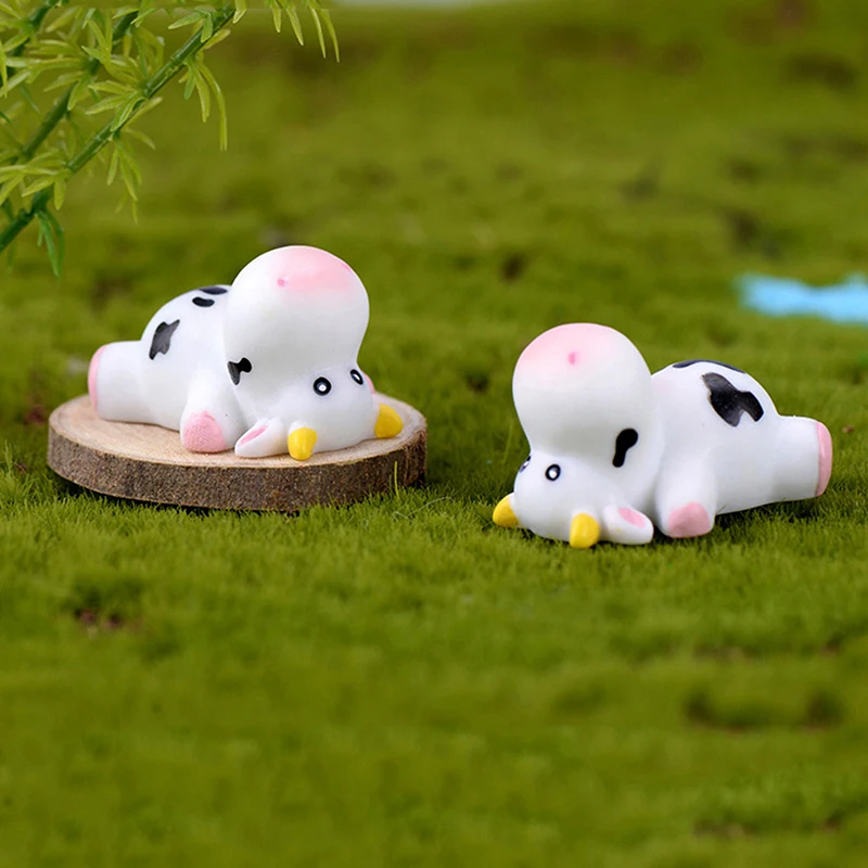 Симпатичные Мультяшные микро-Ландшафтные украшения для крупного рогатого скота