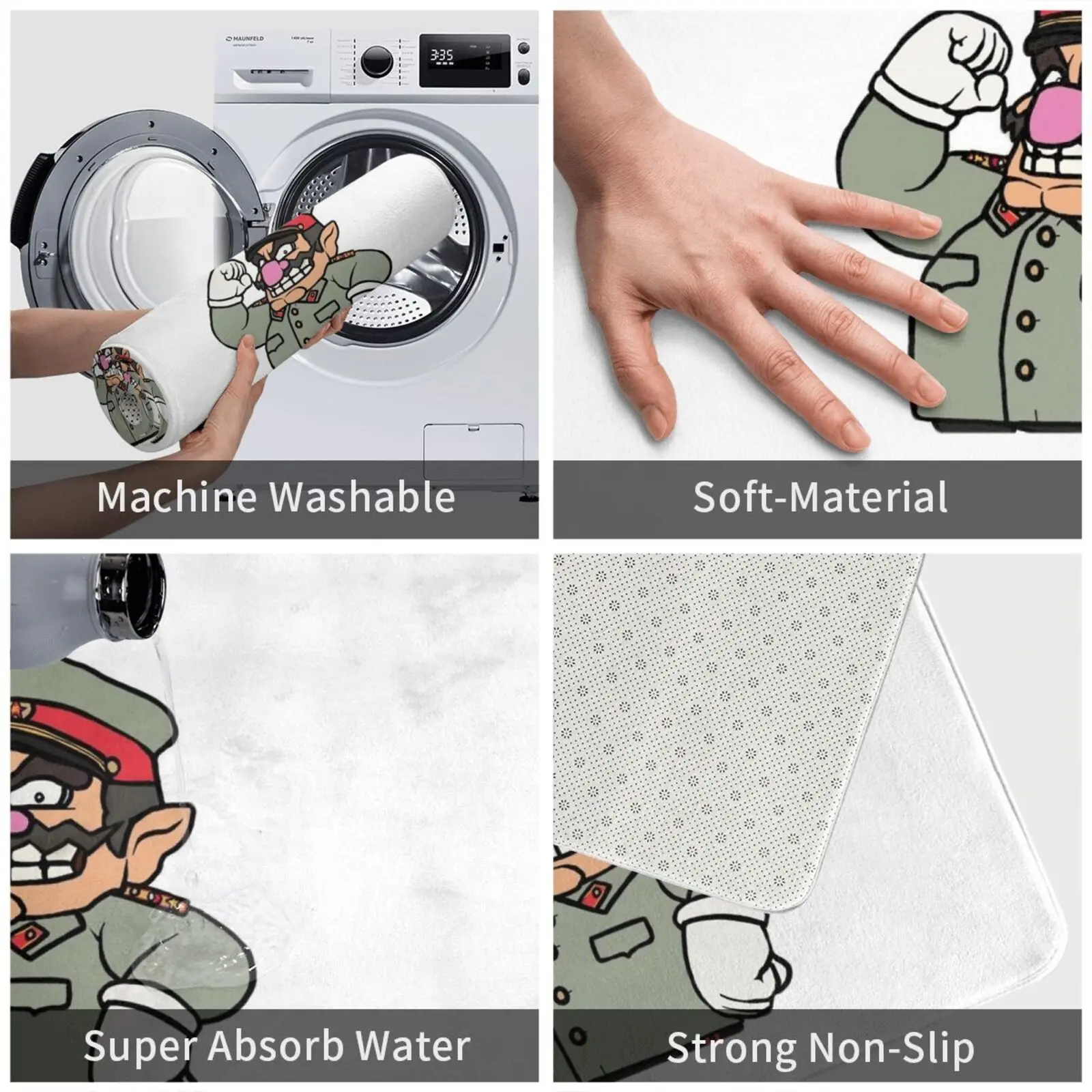 Коврик Wario из Сталина коврик мягкий Варио Сталин супер СССР Советский Союз ва