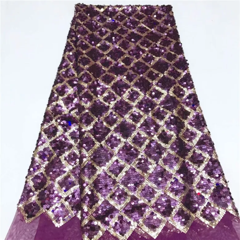 

New Design 5Yards African Handcut Organza Lace Fabric African Voile Lace With Allover Sequins High Quality silver FFY7-14
