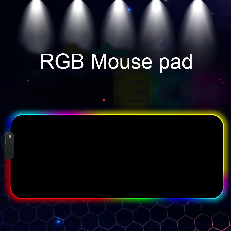RGB коврик для мыши светодиодный светильник крышка клавиатуры Настольный