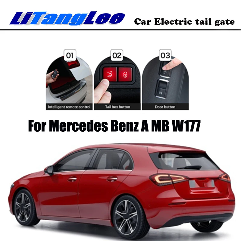 

LiTangLee Car Electric Tail Gate Lift Tailgate Assist System For Mercedes Benz A MB W177 Z177 V177 hatchback Remote Control Lid