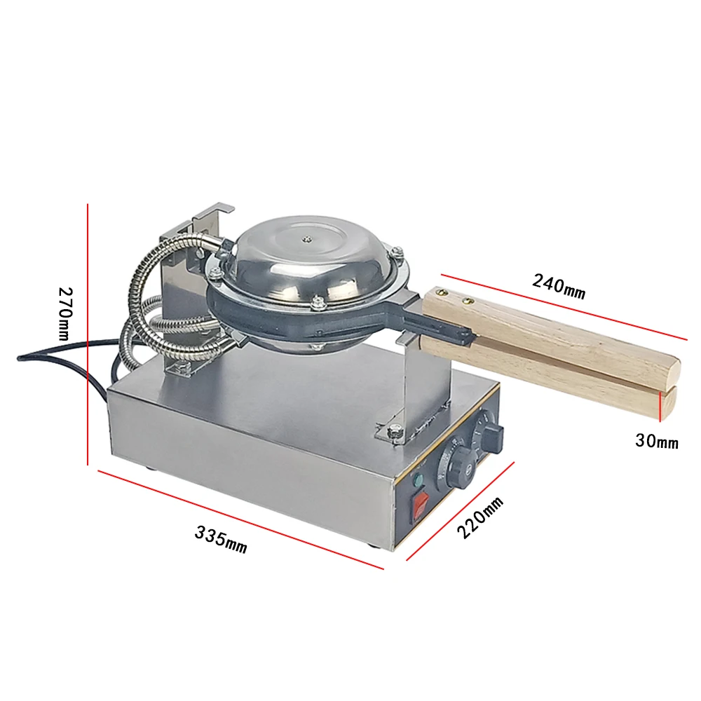 1.4KW коммерческий Электрический вафельница для яиц антипригарная сковорода