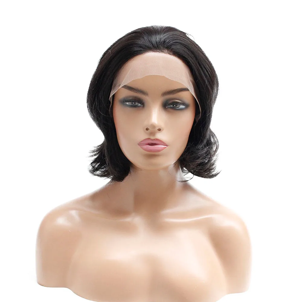 V'NICE 8 дюймовые короткие женские парики с коротким Бобом на шнуровке спереди