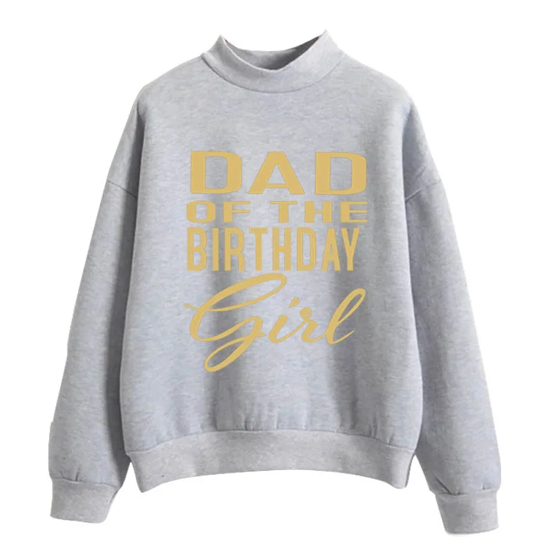 

women bigsize Hooded Pattern Boy Girl DAD of the birthday Sweatshirts letter Pullovers Love Harajuku Street Hooded Oversized