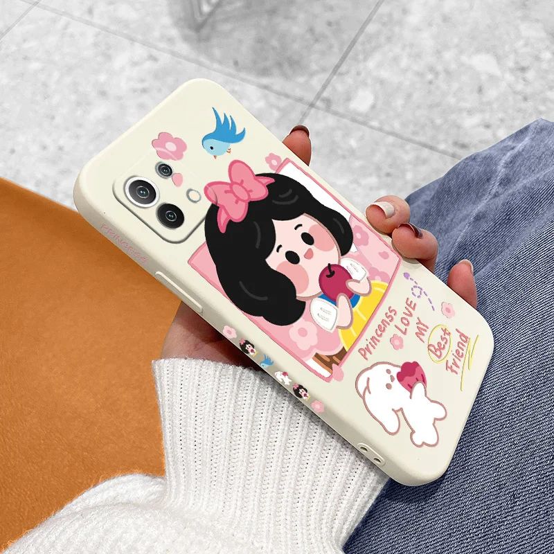 Apple Princess Portrait Phone Case For Xiaomi Mi 11 10T 10 lite 9T Note Redmi 9 8 8Pro 7 7Pro 9A K40 K30 Cover | Мобильные телефоны