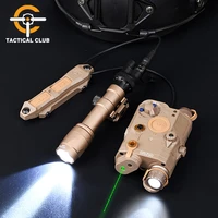 airsoft tactical peq 15 red dot ir laser sight m3x flashlight 360 lumens dual control pressure switch rifle hunting weapon light
