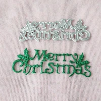merry christmas greeting paper gift metal scrapbook sealing mould diy paper cut crafts mould diy knife mould