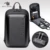 Рюкзак для ноутбука с защитой от кражи, мужские водонепроницаемые школьные ранцы с USB-зарядкой, деловая дорожная сумка, мотоциклетный ранец - изображение