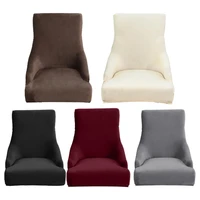 velvet stretch dining slipcovers solid color spandex plush chair covers protector for home dining room hotel banquet decoration