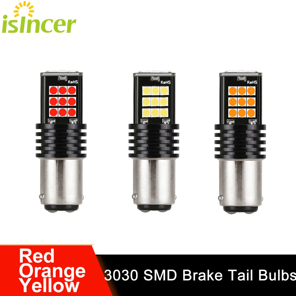

1 шт. ISincer сигнальная лампа стояночный фонарь 3030 SMD Canbus 1157 светодиод Bay15d 1156 Py21w лампы 5 Вт Поворотный стоп светильник 12 В
