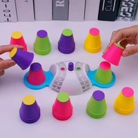 improve concentration toys interaction table games logic educational training stacking high set of cup children puzzle toys