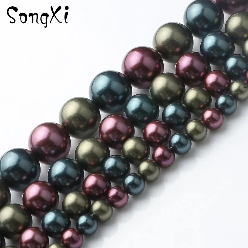 Круглые бусины-разделители для изготовления ювелирных изделий 4 8 10 12 мм |