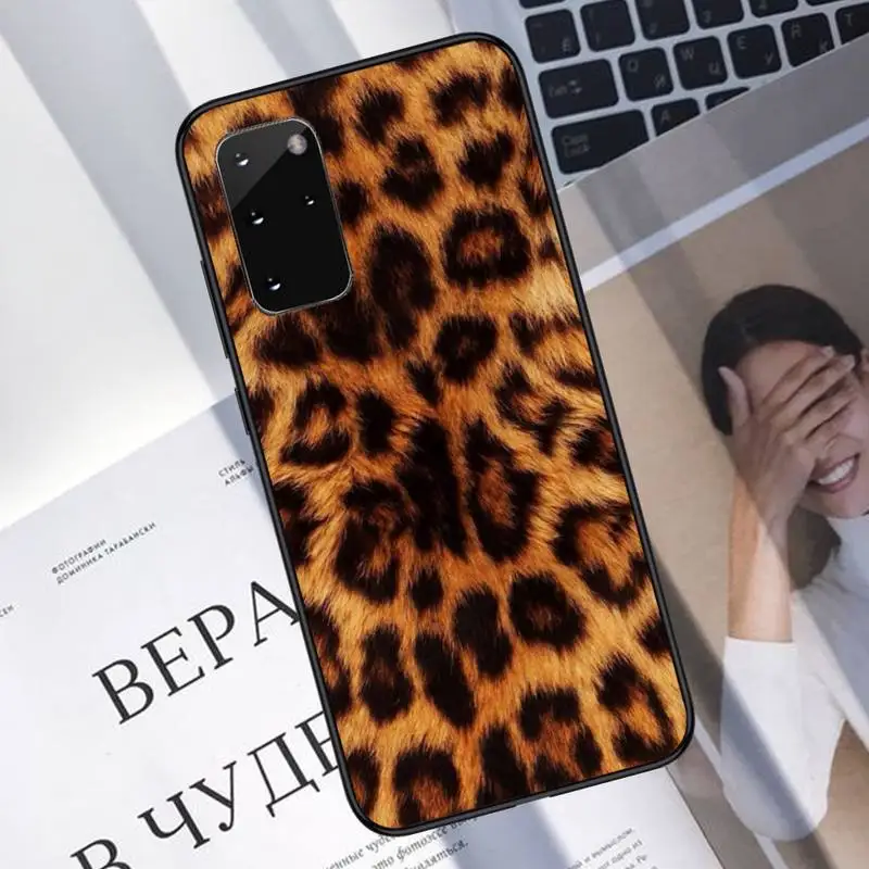

Leopard cheetah skin print Phone Case For Samsung A40 A31 A50 A51 A71 A20E A20S S8 S9 S10 S20 Plus note 20 ultra