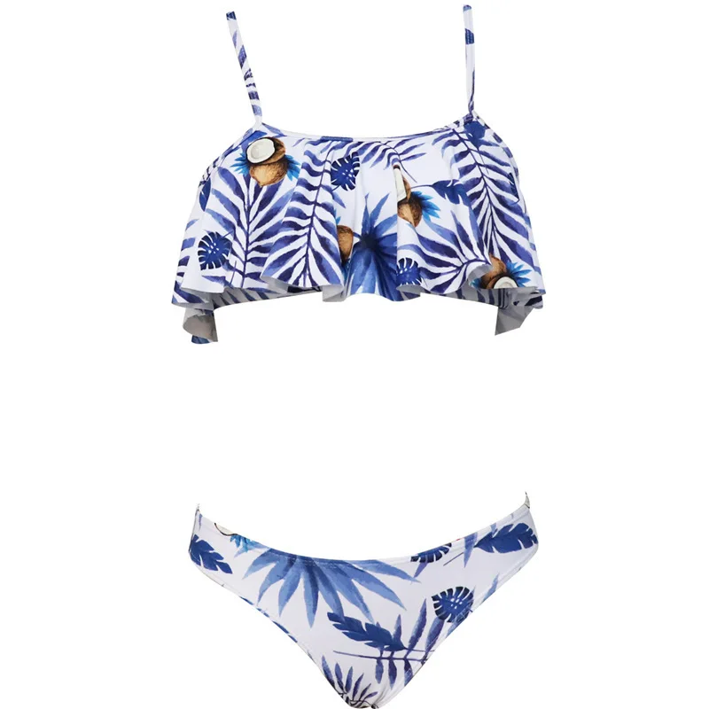 Новинка 2020 женский модный купальный костюм из двух предметов с принтом рыбы