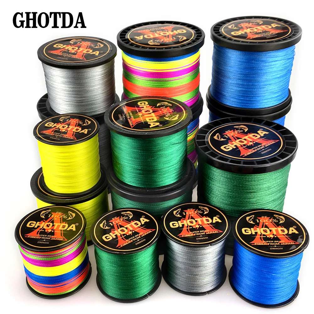 Мультифиламентная плетеная рыболовная леска GHOTDA 9 нитей 1000 м 500 300 0 16 59-мм 20-lb |