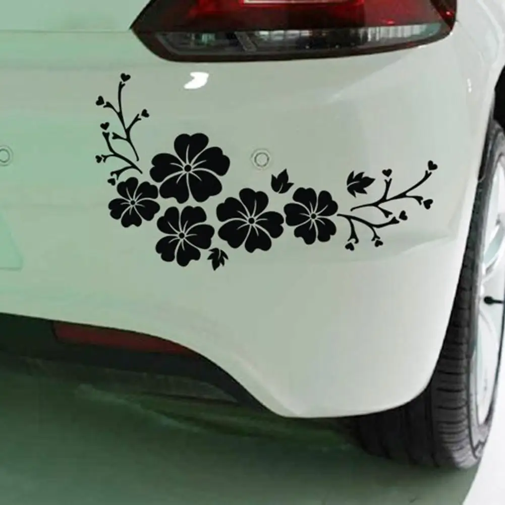 Flower Blossom Car Decal Sticker Auto Truck Bumper Door Window Decor Car-Styling Vinyl Stickers Water-resistant High stickiness |