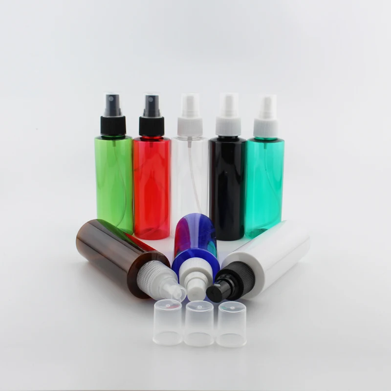 

120ml X 12 Plastic Spray Pump DIY Bottles Empty White Transparent Blue Turquoise Perfume Container With Mist Sprayer Cosmetics