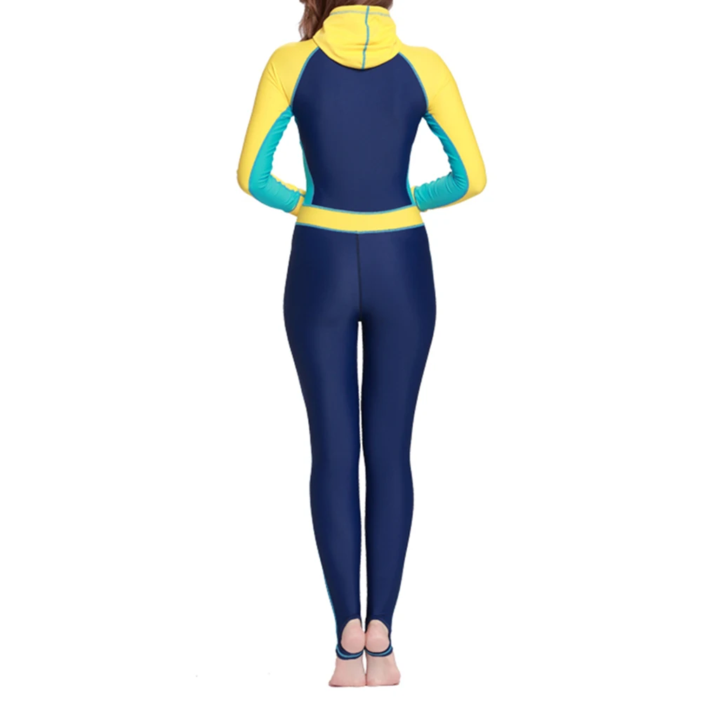 Женский цельный высокий из эластичного неопрена гидрокостюм для серфинга костюм