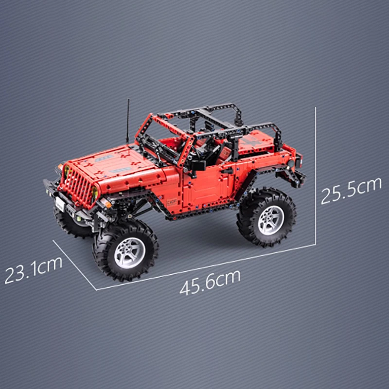 

MOC High-Tech RC Red Wrangler Rubicon 1:8