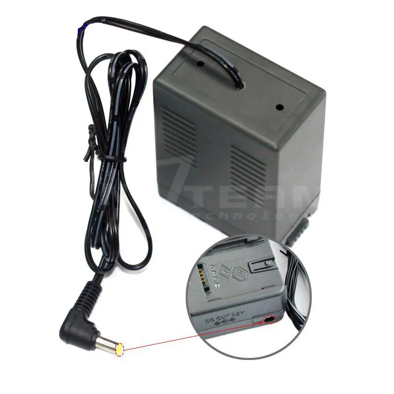 Угловая аккумуляторная батарея DC male to VW-VBG6 для Panas0nic D310 AG-AC7 AG-AF100 HMC70 HMC80 HMC150 HMC153 HMR10