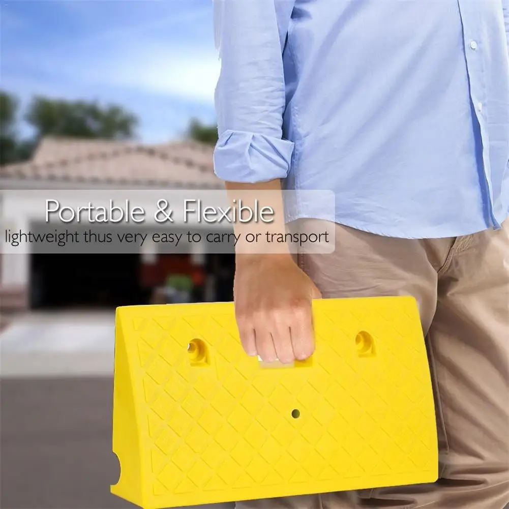 Портативный легкий пластиковый пандус-сверхмощный порог пандус комплект для