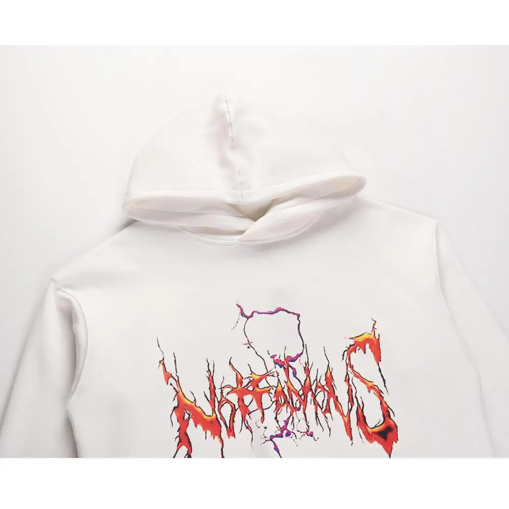 

VFIVE UNFOUR Hip Hop Creativity Face Print Letter Print Streetwear Punk Rock Hipster Casual Tops Men Fashion Pullover