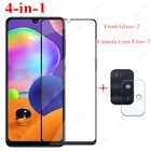 Закаленное стекло для Samsung Galaxy A31A41A51A71A21sA11A01, Защитная пленка для экрана камеры, 2 шт.