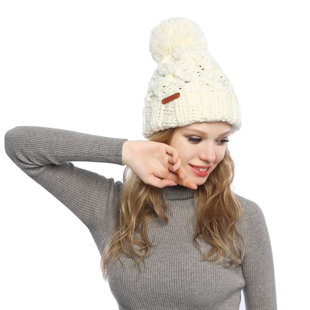 Skullies Beanies зимняя женская шапка теплая вязаная теплая шапка теплая шерстяная шапка для отдыха модные утолщенные зимние шапки