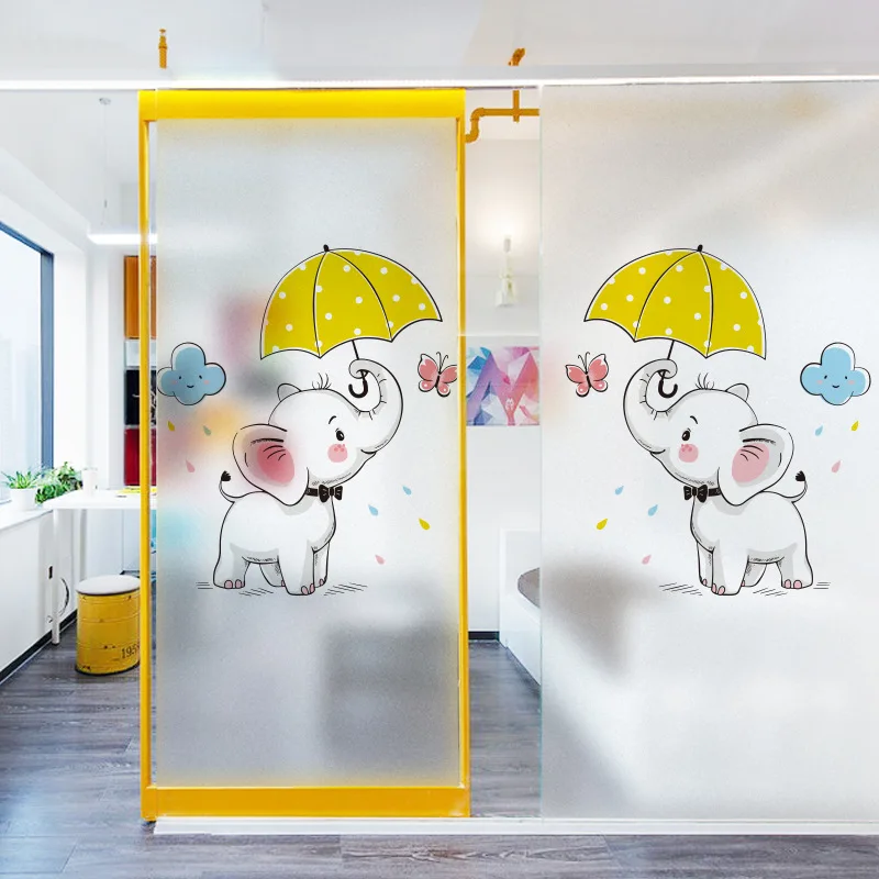 

Wall Stickers Frosted Glass Stickers Bathroom Glass Door Wall Stickers for Home Decoration Fuzzy Outline Sexy Stickers