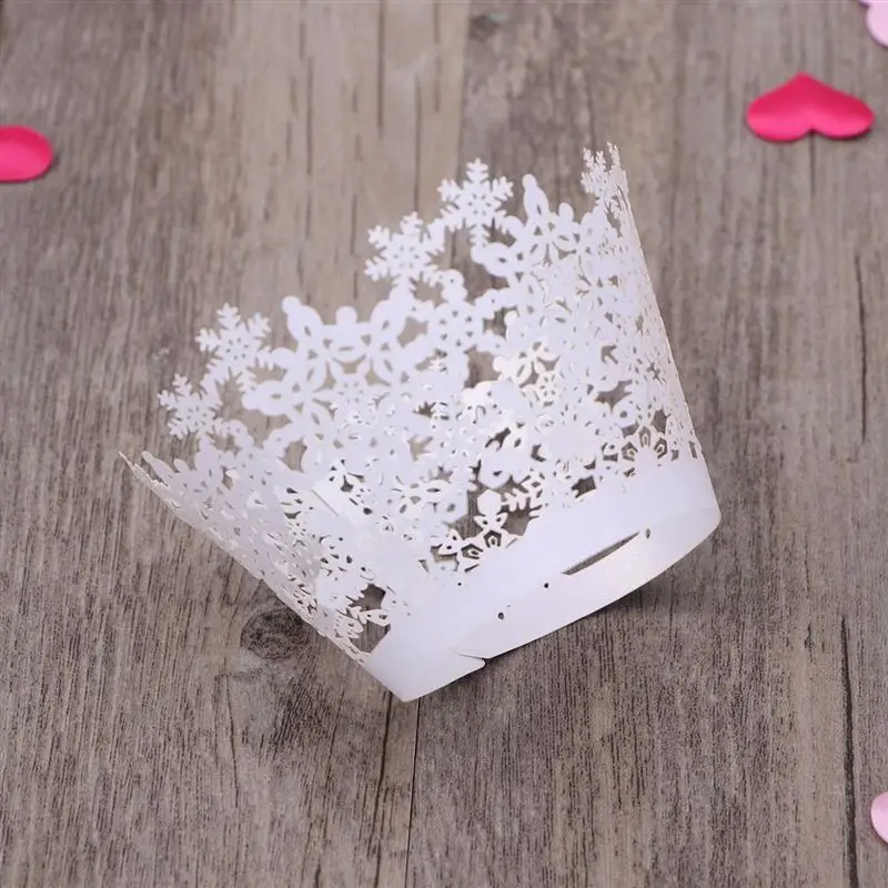 50 шт. художественные испечь торт чашки маленький лоза кружевная лазерная резка