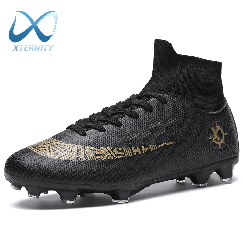 

Ultralight High Ankle Soccer Shoes Men Outdoor Soccer Boots Boys Sport FG/TF Cleats Kids Sneakers Training Football Boots Unisex