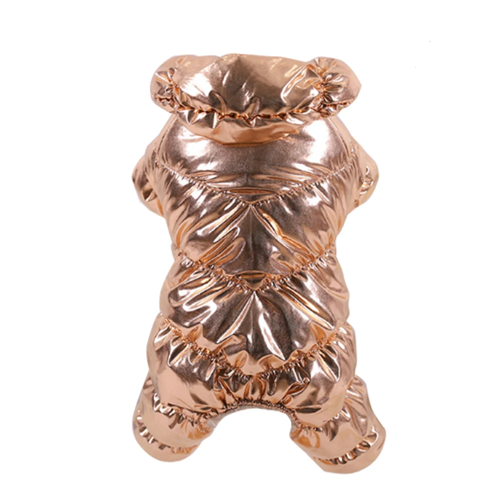 style 2 Gold Мягкая пуховая одежда для чихуахуа, щенка, зимний пуховик, одежда, маленькие большие домашние собаки, зимняя теплая одежда для щенка, костюм - Цвет: style 2 Gold