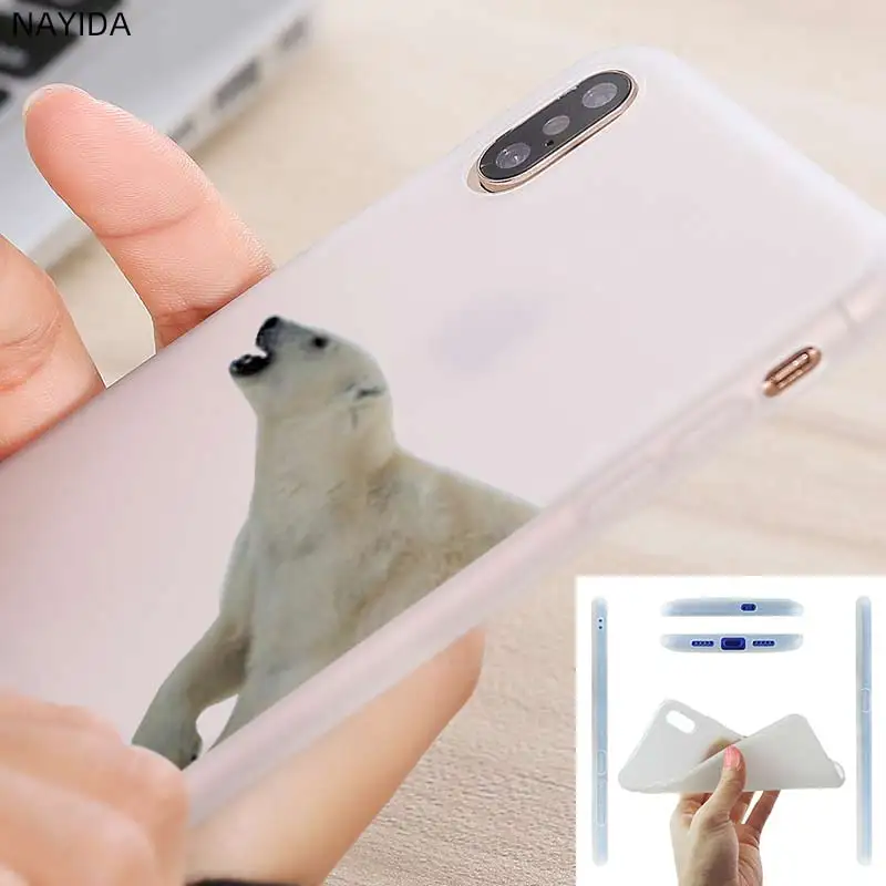 Силиконовый чехол для Xiaomi 11 Ultra 10 9 8 a2 a3 Lite Mi 9se 6x 5x Cc9 11Pro милый полярный медведь |