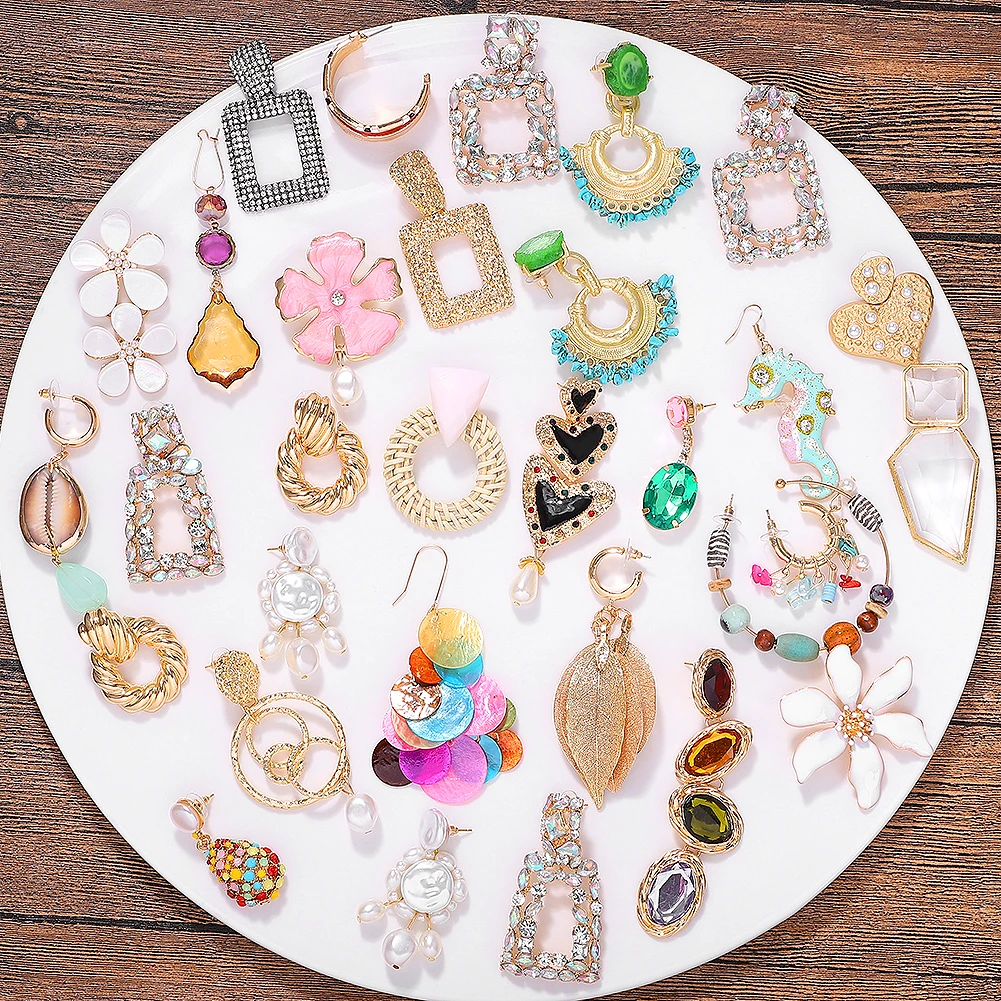 Женские серьги в виде цветка ZA эффектные Разноцветные серьги-подвески стиле бохо