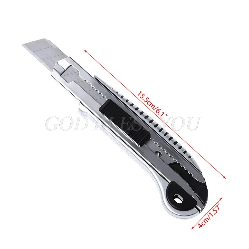 

Stainless Steel Cutter Wall Paper Cutting Utility Knife Cutter Razor Blade Retractable Paper Cutter School Supplies