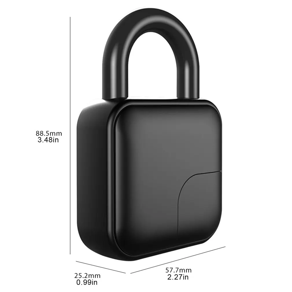 

L3 Pure Fingerprint Unlock Smart Fingerprint Door Lock Safe Padlock USB Charging Waterproof Keyless Anti-theft Lock