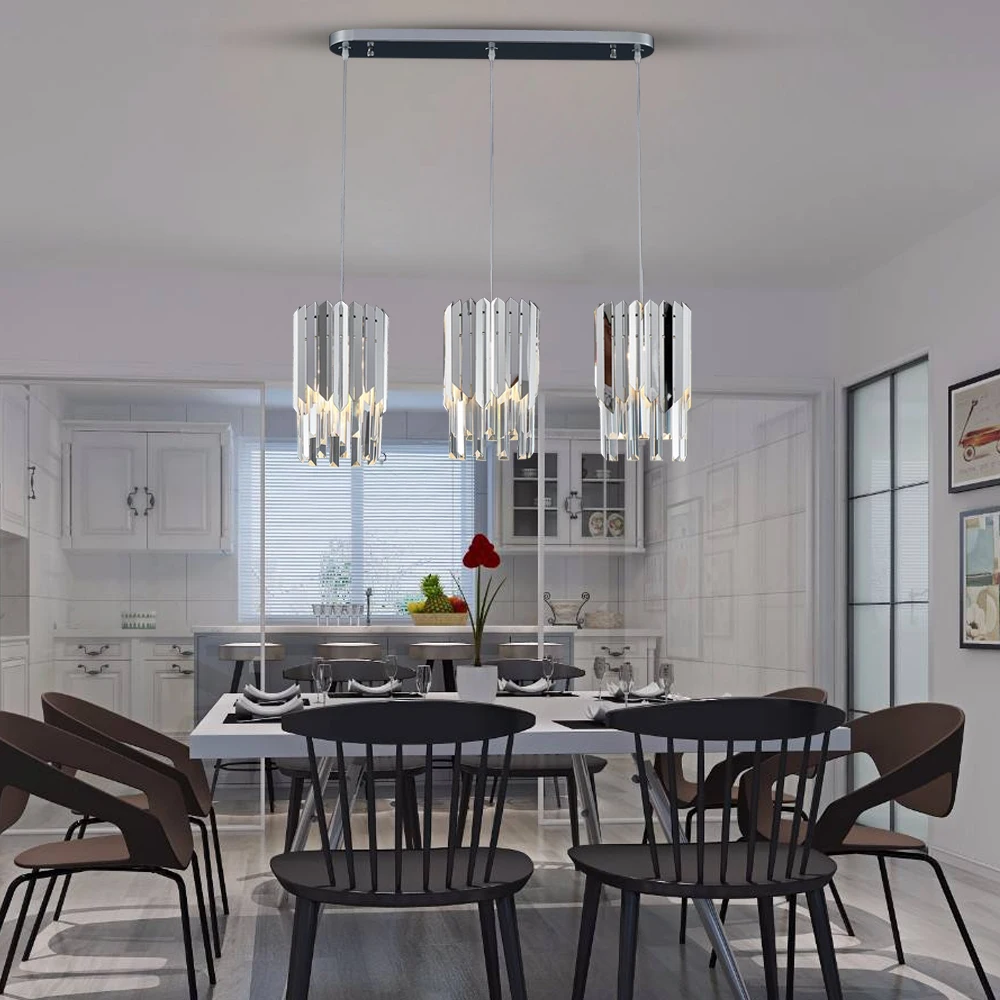 Youlaike Современная хрустальная люстра для столовой одиночный светильник