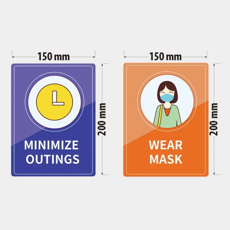 Клейкие защитные наклейки вывеска для переделки офиса безопасности теплые