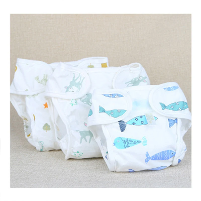 Детские непромокаемые удобные подгузники для новорожденных штаны всесезонные