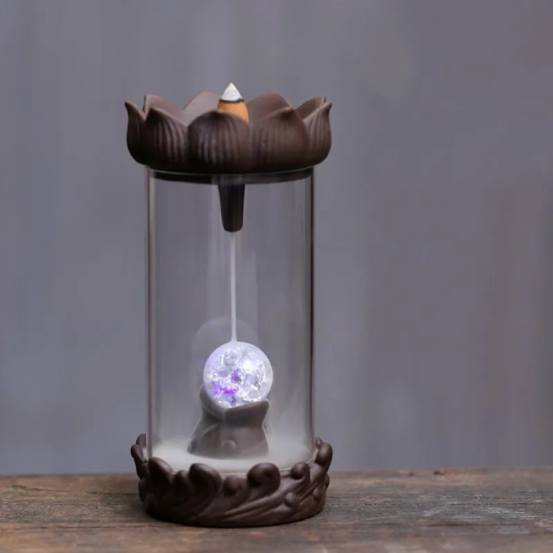 Керамическая курильница для благовоний ГОРЕЛКА со стеклянным покрытием