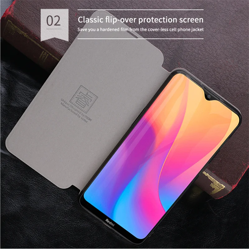 Для Xiaomi Redmi 8A чехол MOFI флип чехол для Xiaomi Redmi 8A Высокое качество кожаный чехол-подставка для Xiaomi Redmi 8A