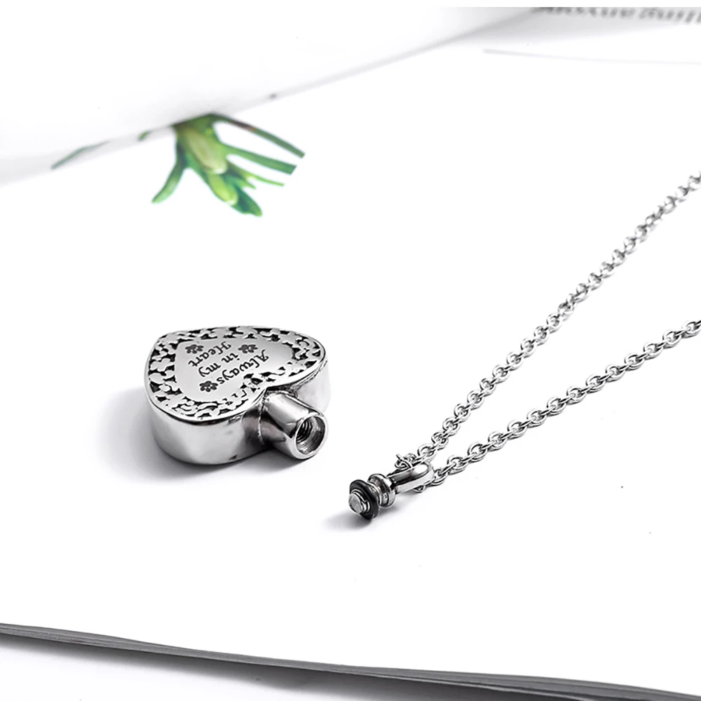 Ожерелье из нержавеющей стали с кулоном в форме лапы всегда моем сердце |