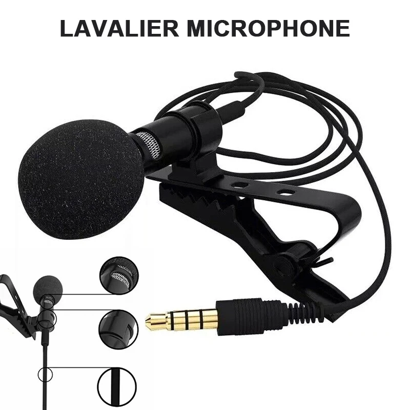 Универсальный разъем 3 5 мм для iphone смартфонов записывающих ПК Lavalier отворот